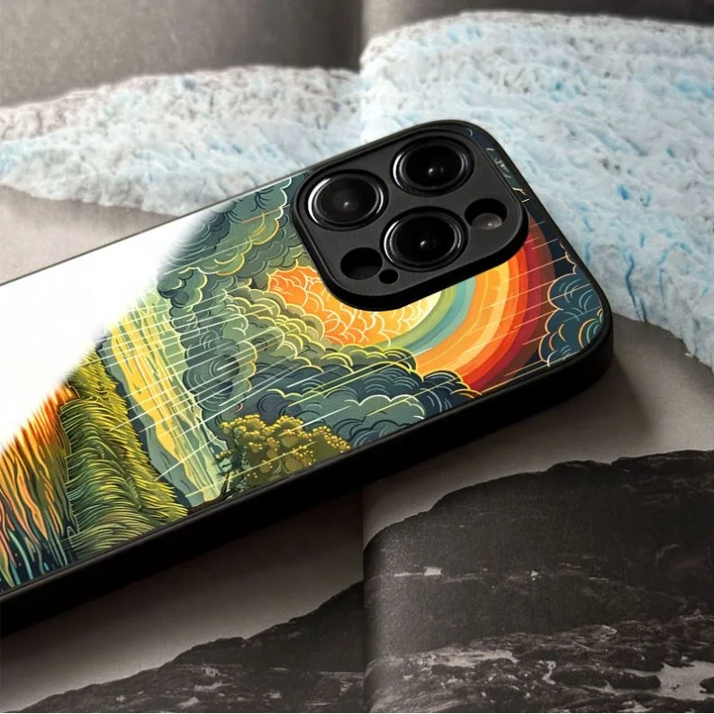 Korean Cartoon Cute Graffiti Zoo Camera Protection Phone Case For iPhone 14 Phone Case iPhone 15 13 Pro Max