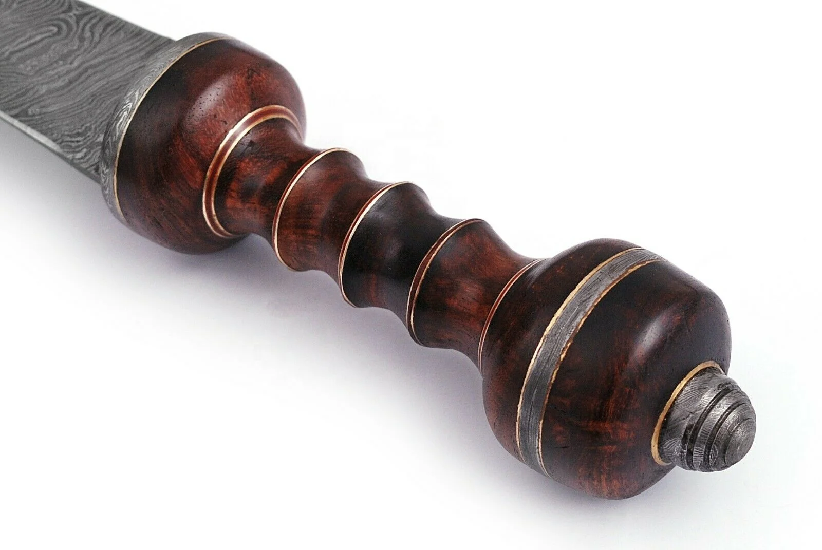 Custom HANDMADE DAMASCUS STEEL BLADE ROMAN GLADIUS SWORD,ROSE WOOD HANDLE