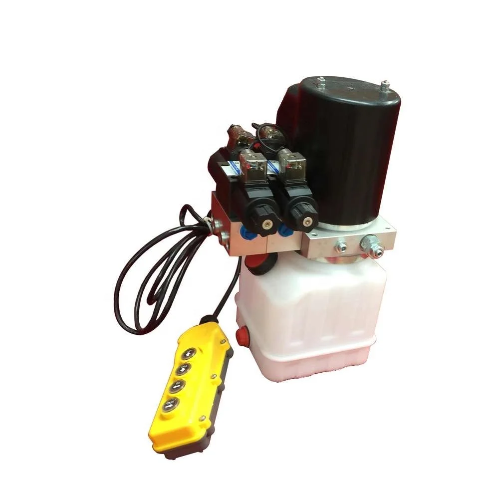 Compact Small Mini Electric 1 2 3 HP 12V 24V DC HPU Hydraulic Power Pack Unit
