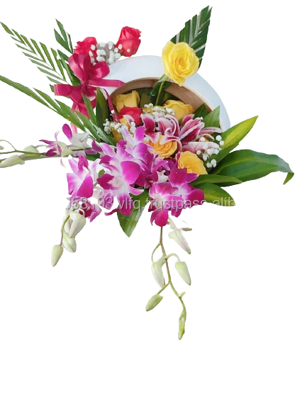 Floral Basket - Lacquer Bamboo Craft Floral Rolled Bamboo Basket - ODM, OEM, Eco-Friendly Basket - Customized Accepted