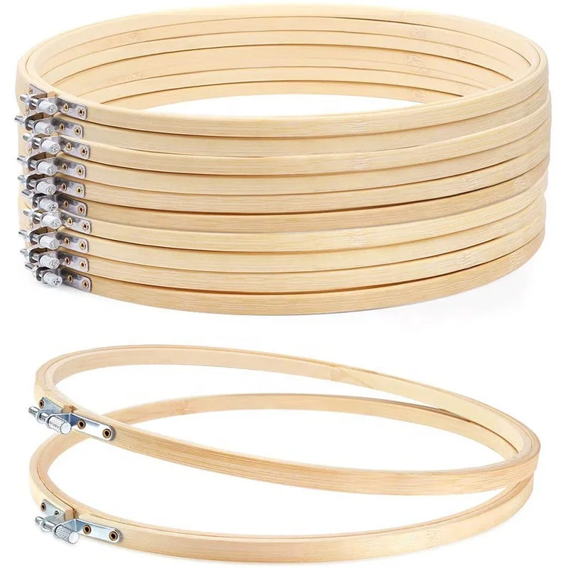  Крестом кольцо обруч пяльцы для вышивания Оптом бамбуковая круг искусство ремесла швейные 10 пакетов (12 дюймов)