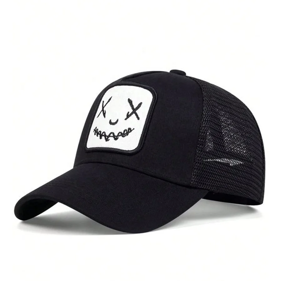 2024 Oem Custom Fashion 5 Panel High Quality Curved Embroidery Custom Logo Mesh Snap Back Cotton Trucker Hat