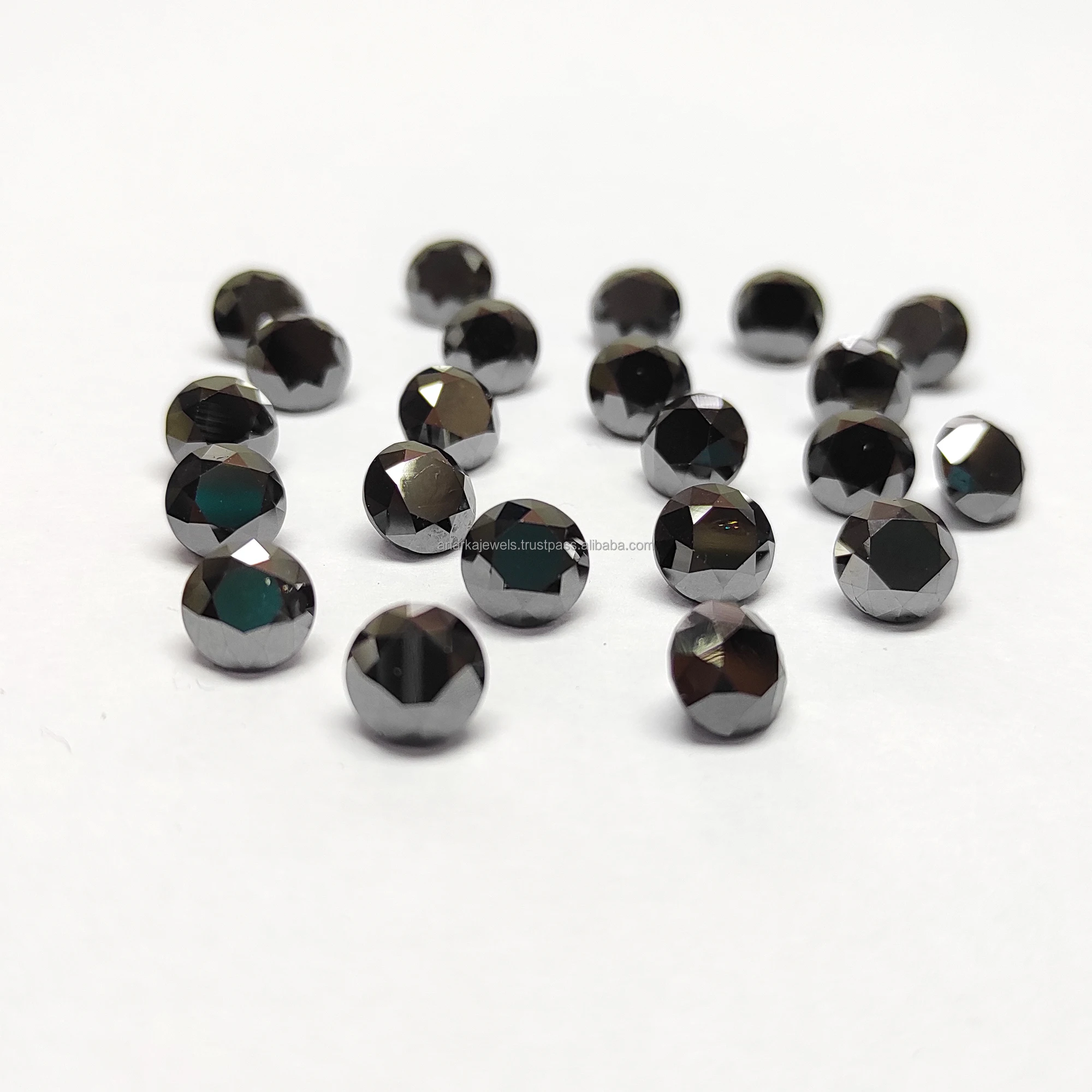 Natural Loose Non Certified Solitaire Real Black Diamond For Jewelry