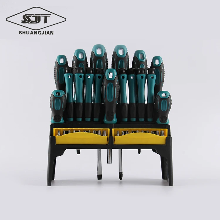 Car repair tool polypropylene handle 37 pcs screwdriver set