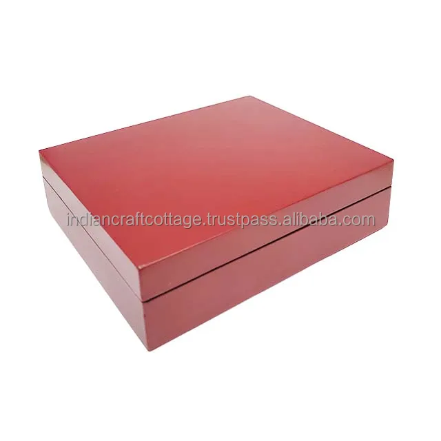 MDF Jewelry Box with high finishing coated Color for multi purpose customized color and inner lining by indian craft cottage