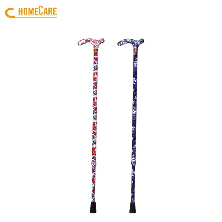 Multi-Color matched alumin multifunctional folding cane and hike crutch straps