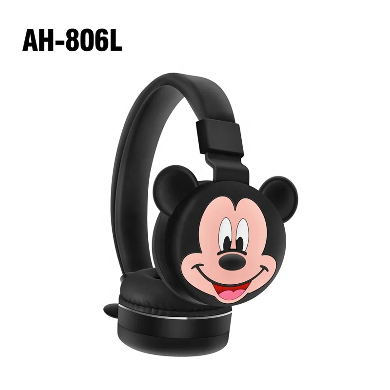 Shuoyin 2023 AH806L minnie mickey mouse wireless headset mario bro bros kids headphone cute cartoon BT headphones for Kids Girls