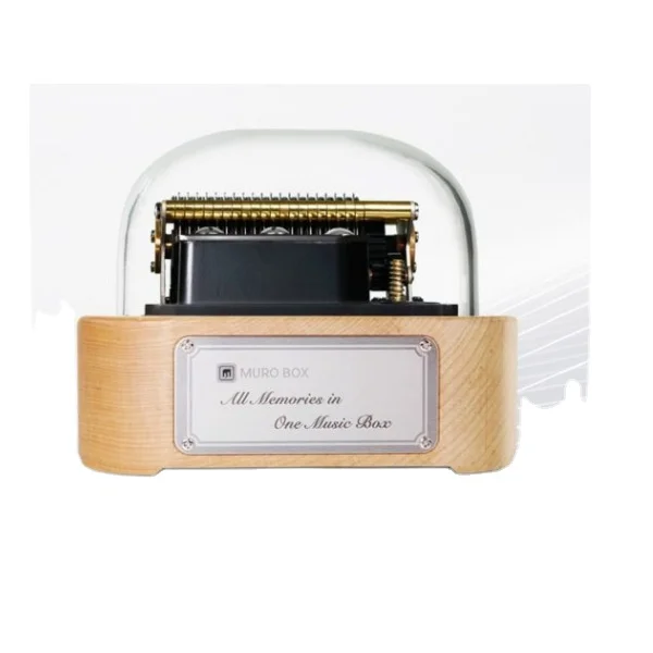 Taiwan made .Customized Sankyo Branded 18 note 23 music box movement Music Boxes Wood Laser Engraved Vintage Cute Boxes