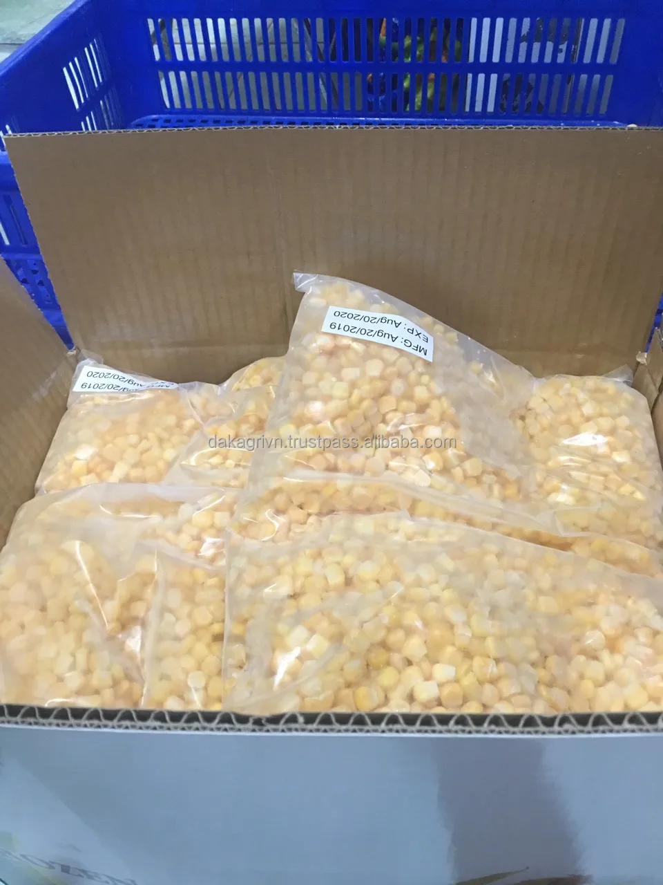 Вьетнам оптовая продажа не клейкая сладкая кукуруза очень питательная пища замороженная для здорового приготовления пищи