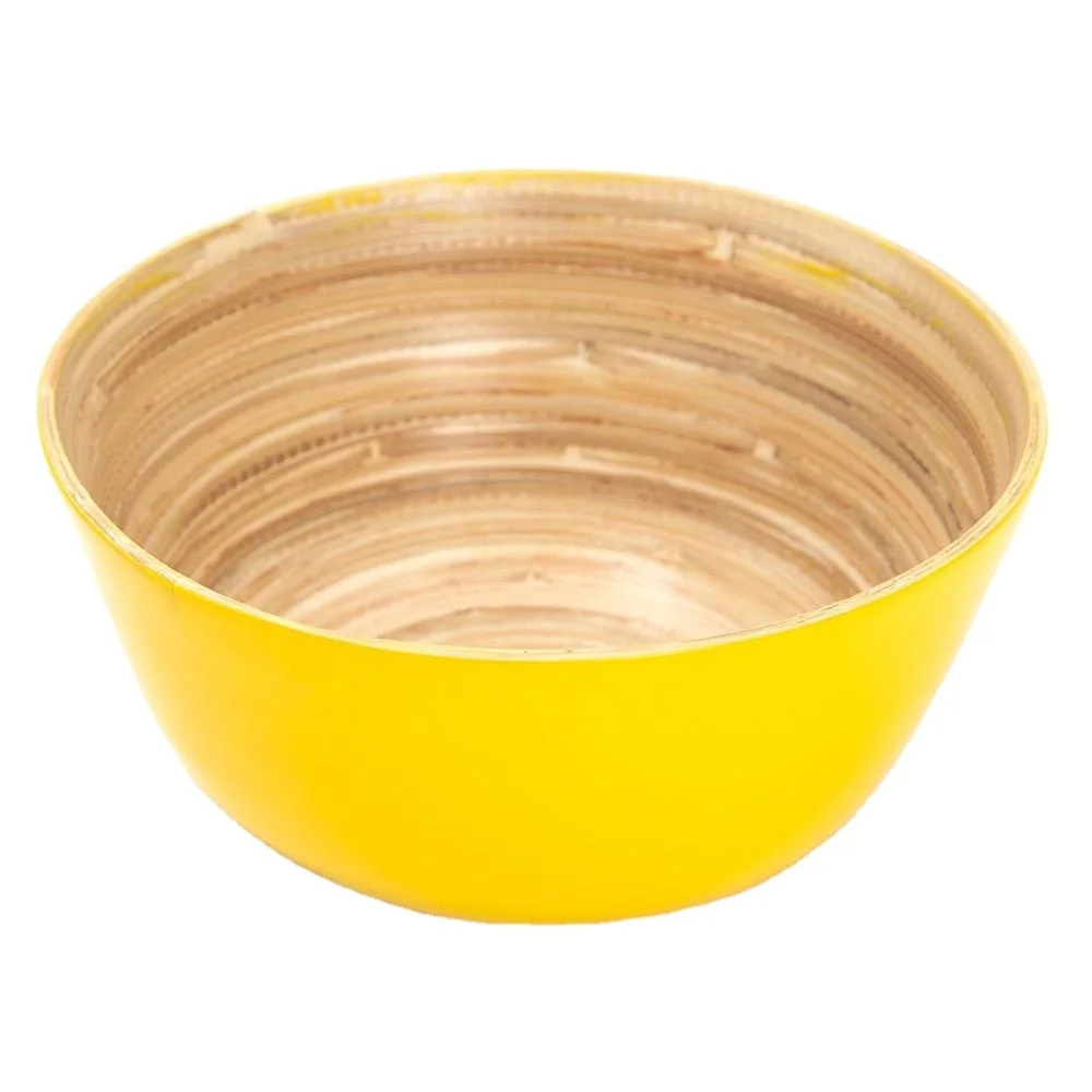 Best selling products 2021 in europe handmade bamboo fruit bowl tableware