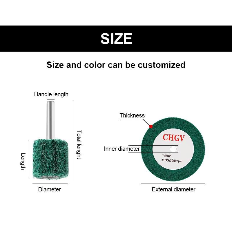 Nylon Fiber Flap Polishing Wheel Disc 6inch / 8inch 320 Grit Abrasive Buffing Wheel for polishing metallic surface