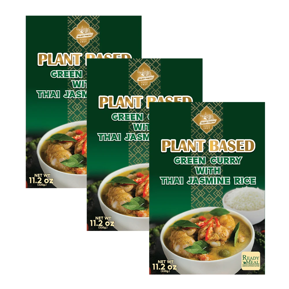Hot Seller from Thailand High Quality - Plant Based Green Curry with Thai Jasmine Rice Good Food Ready to Eat Meals