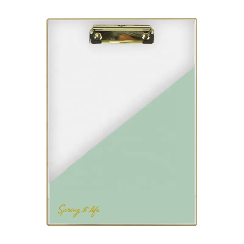 Office Printed Dry Erase Acrylic Metal Clipboards Stationery