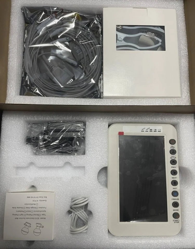 ECG-1200A Ecg Workstation Pc VET Portable Medical 12 Channel Cardiotocography Machine