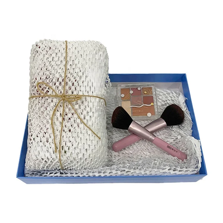 Cushioning Wrap Kraft Paper Roll Sustainable Protective Honeycomb Paper Roll for Gift