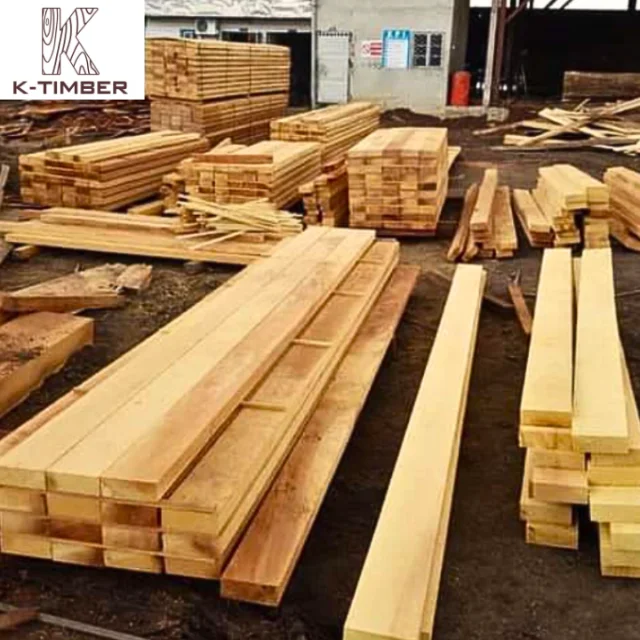 KTIMBER African Supplier Acajou D African Lumber Natural Wood Hard Wood Raw Materials African Oak Wood Construction Building