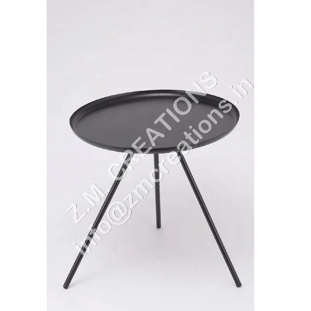 Coffee Table Small Size  Foldable Iron Metal Black Color Multipurpose For Home Hotel Wedding Christmas And Decoration