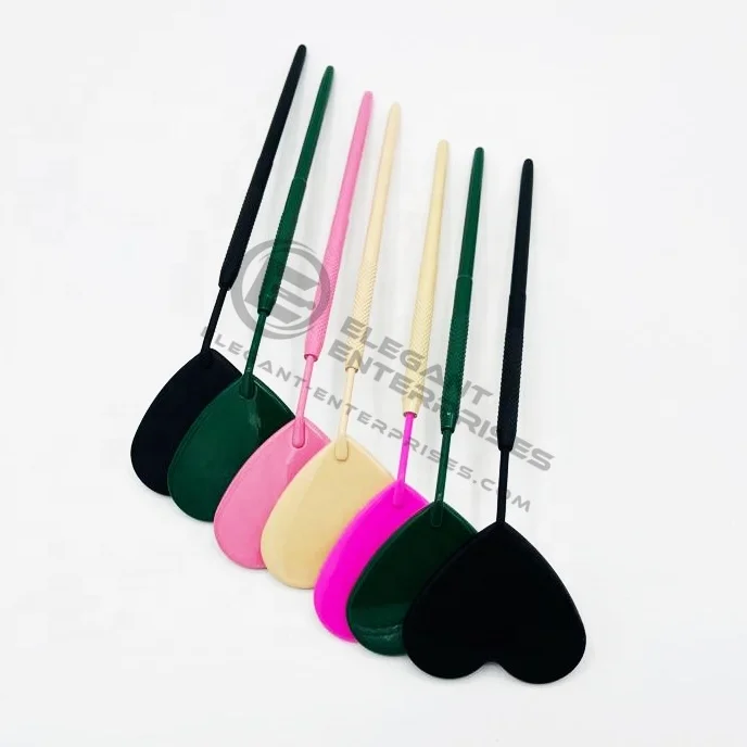 Best Selling Heart Shape Sustainable Eyelash Extension Mirrors With Different Powder Coated Colors Stainless Steel Private Label