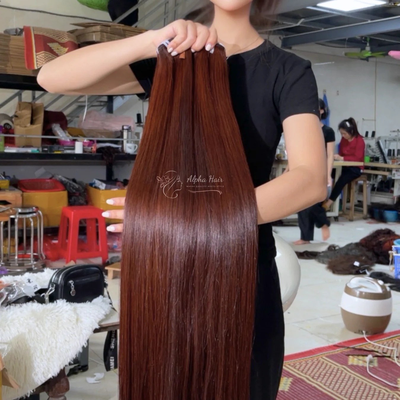 Hot Sale This Month Custom Color Bone Straight Competitive Price Genius Weft Human Hair Extensions Vietnamese Raw Hair Bob Wigs
