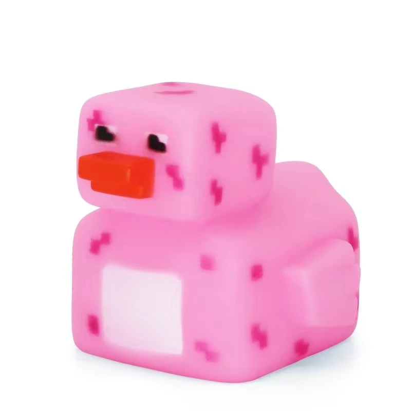 Factory direct eco-friendly material safety pvc square machine duck play water blue rubber duck floating bath tub toys