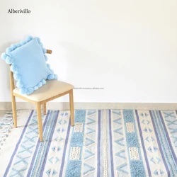 Indoor and Outdoor Carpet Bohemian Floor Runner Hand Tufted Rug