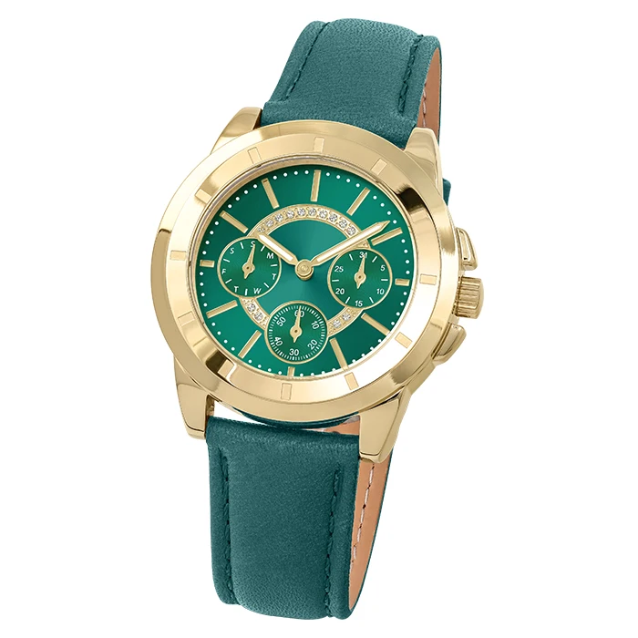 Luxury women stainless steel  fashion quartz wrist watch custom logo multi-function quartz watches