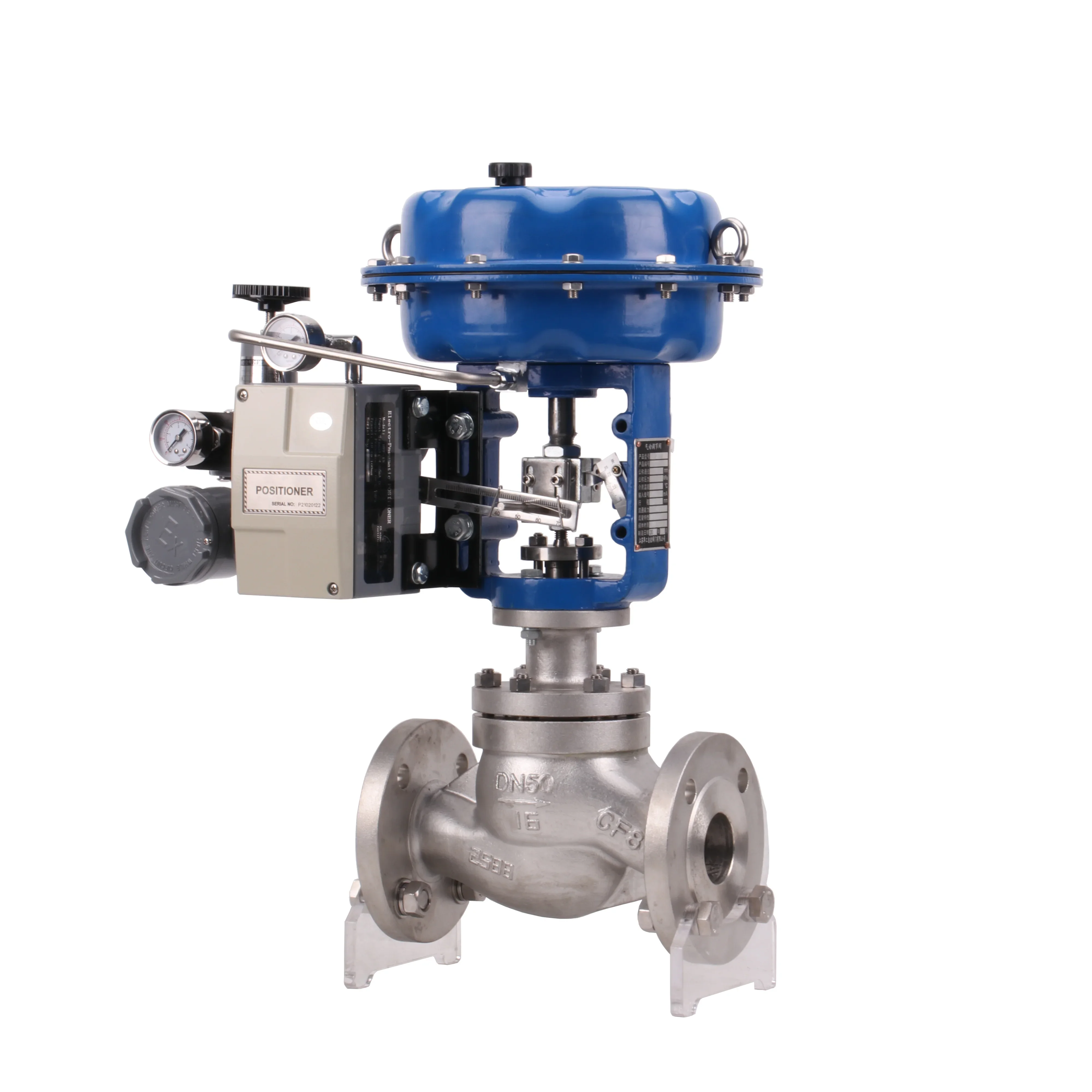 Precision Control 4-20mA Pneumatic Valve Bellows Seal Automatic Control Pressure Flow Level Top Guide Structure Regulate Valve
