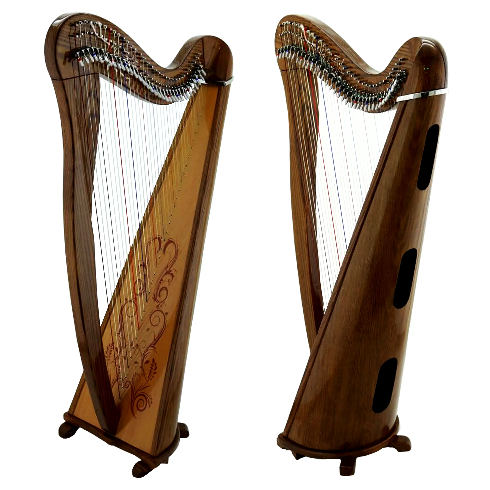 34 String Lever Harp Natural Wood Harp Free Cary Bag/ with Free String Set Best for Harpist for Harp natural color