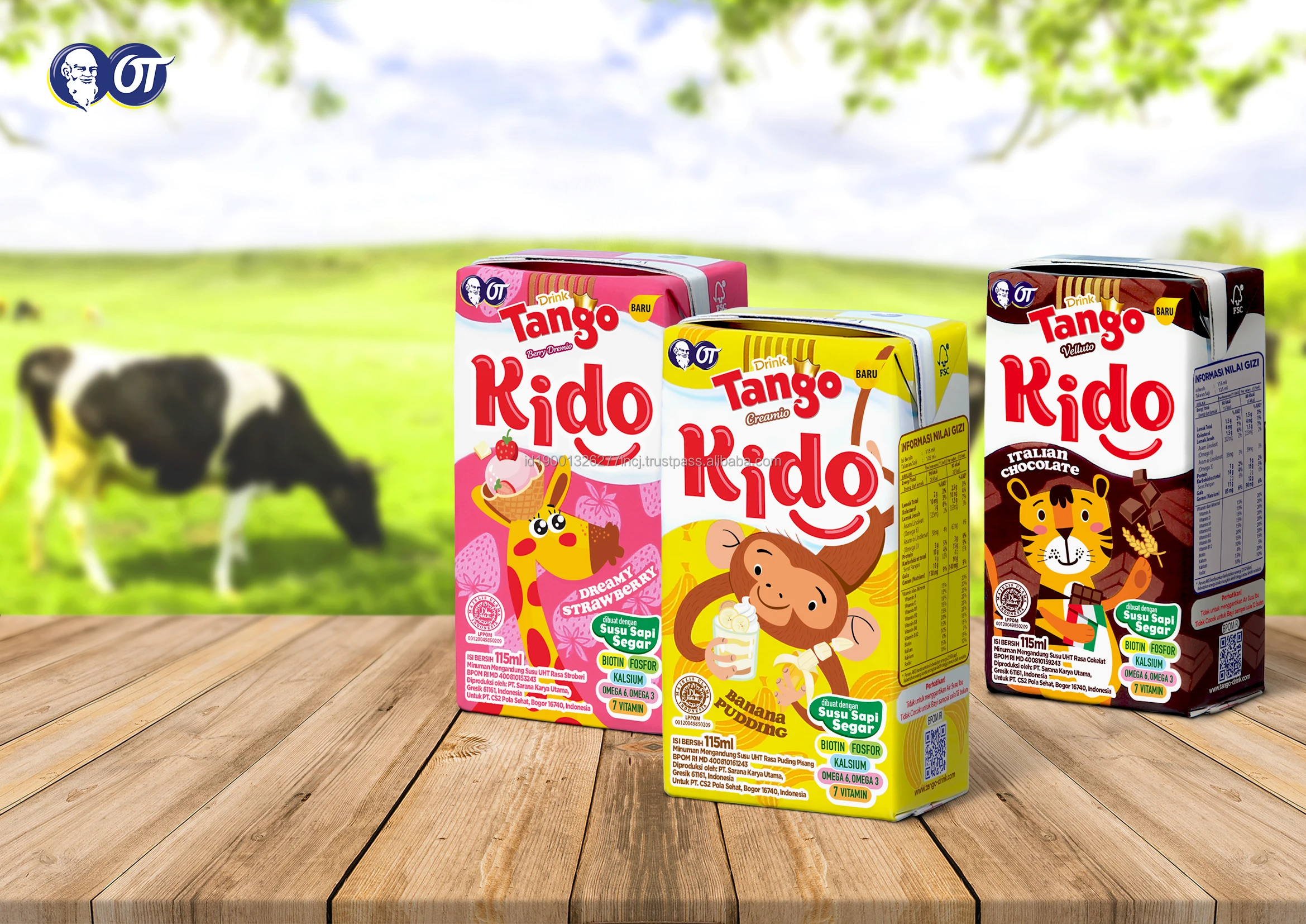 Банановое молоко Tango Kido