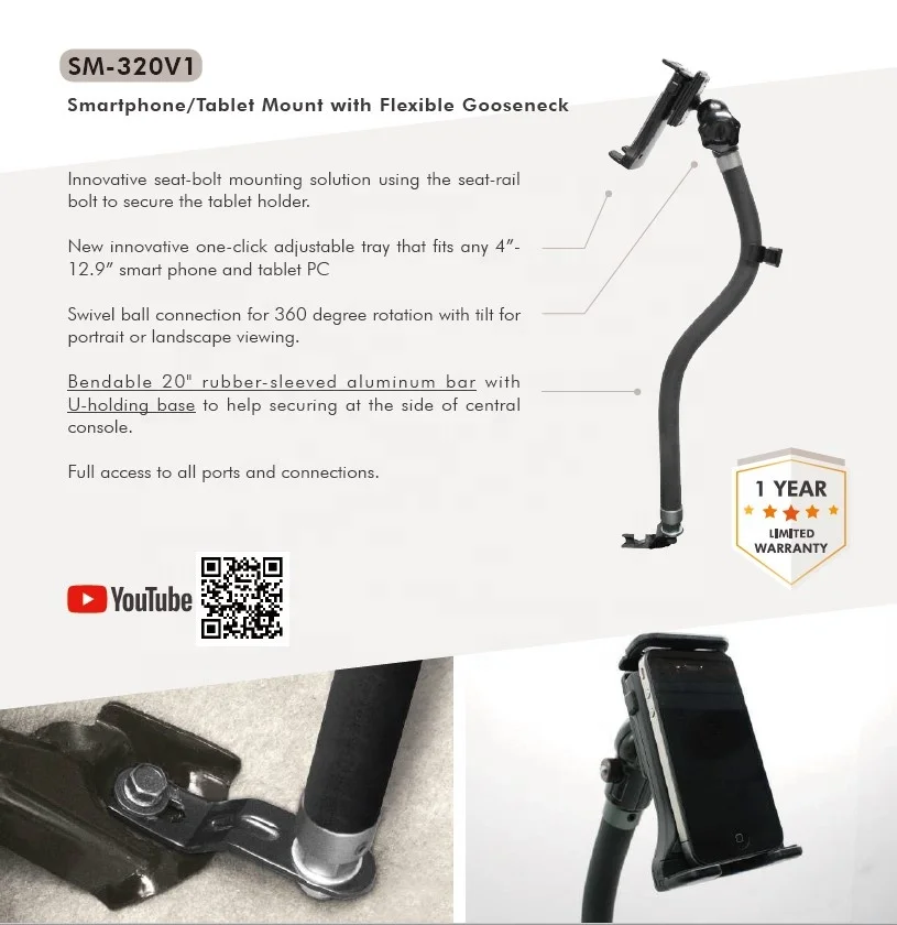 In-car Universal Heavy-Duty Car Laptop Mount Tablet Stand