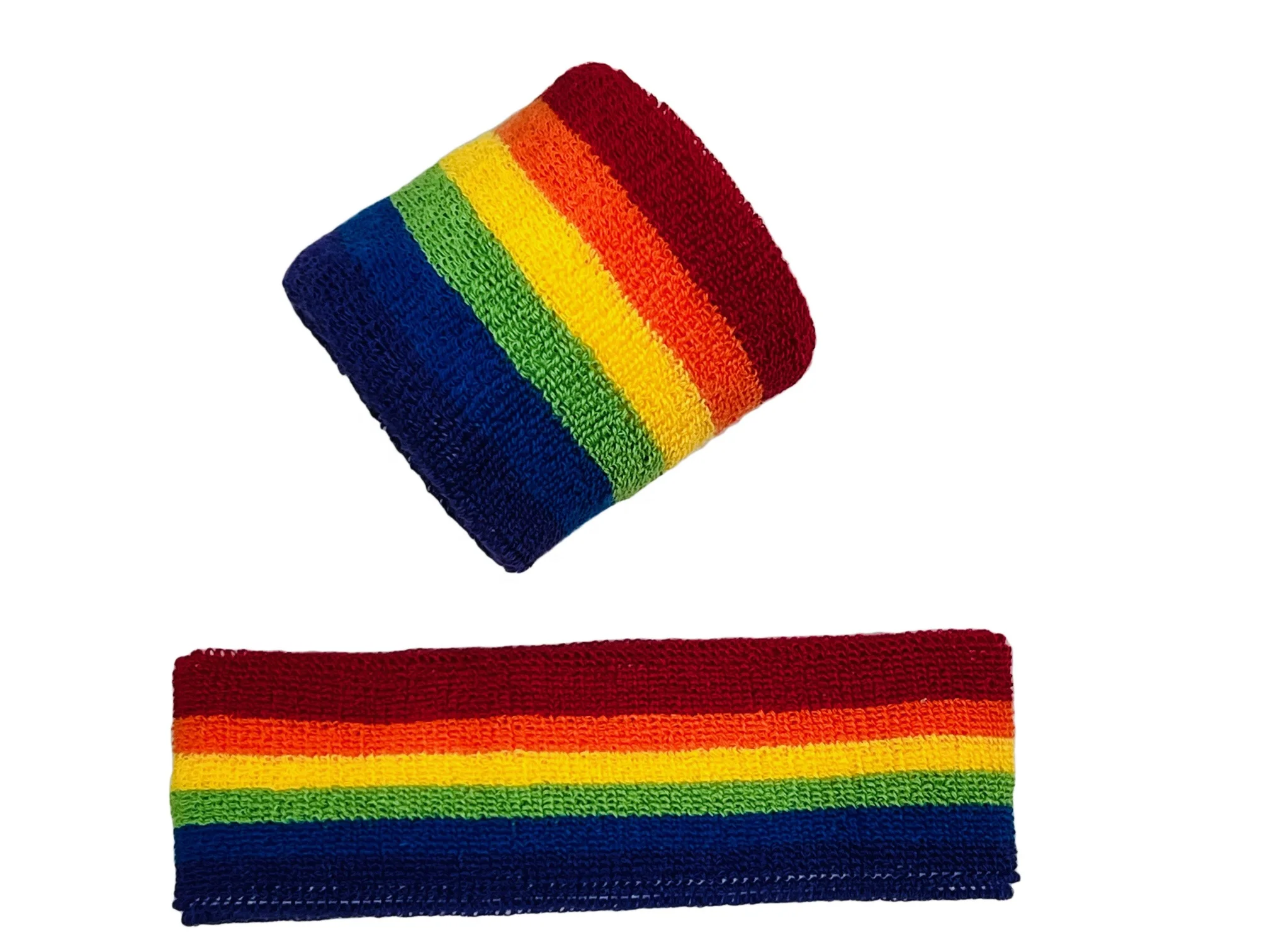 Sport Rainbow Colorful Heavy Terry customize headbands