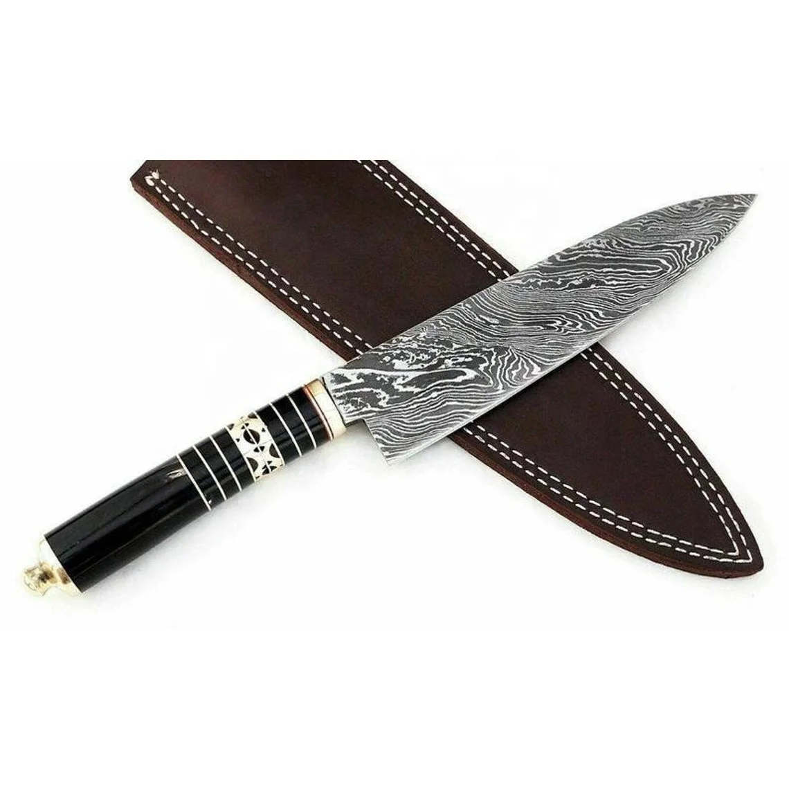 Hot Selling Kitchen 8 Inch Chef Knife With Damascus Steel Blade Damascus Stainless Steel Kitchen Chef Knife