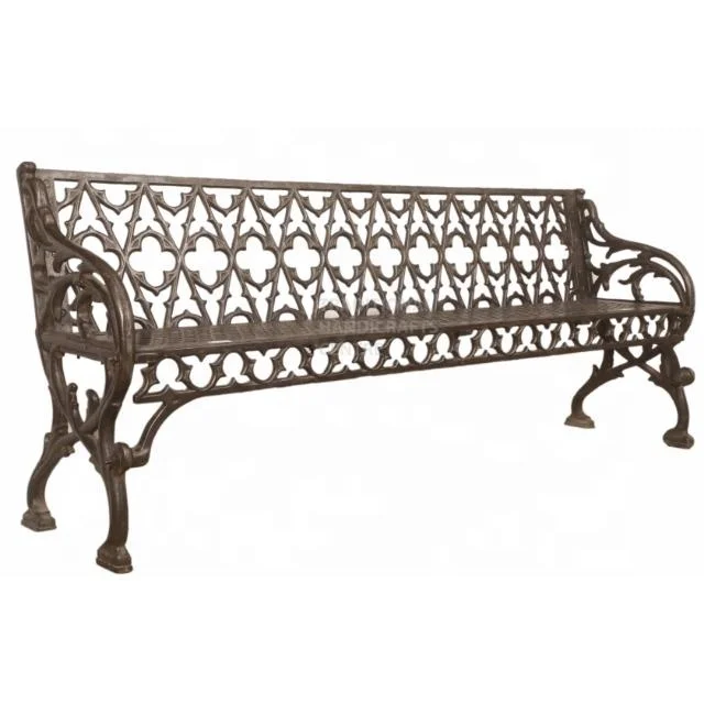 Hot Selling Bench Manufacture Cast Iron Bench Classical Finishing Traditional Antique Patio Outdoor Garden Furniture
