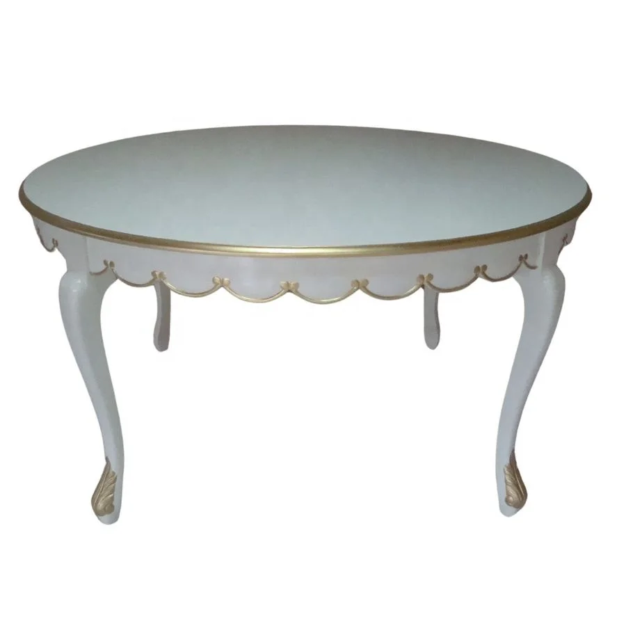 Antique Reproduction Round Dining Table Made by Wooden Furniture Manufacturing Company In Indonesia French Provincial Furniture
