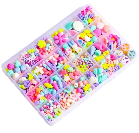 Bracelet Toys for Girls Jewelry Making Kit Diy String Lacing Beads Toy