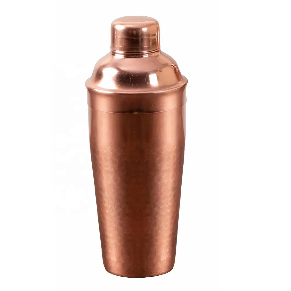 Hot Selling Stainless Steel Copper Cocktail Shaker Martini Shaker Drink Mixer Metal Bar Tools from India Shakers for Drinks