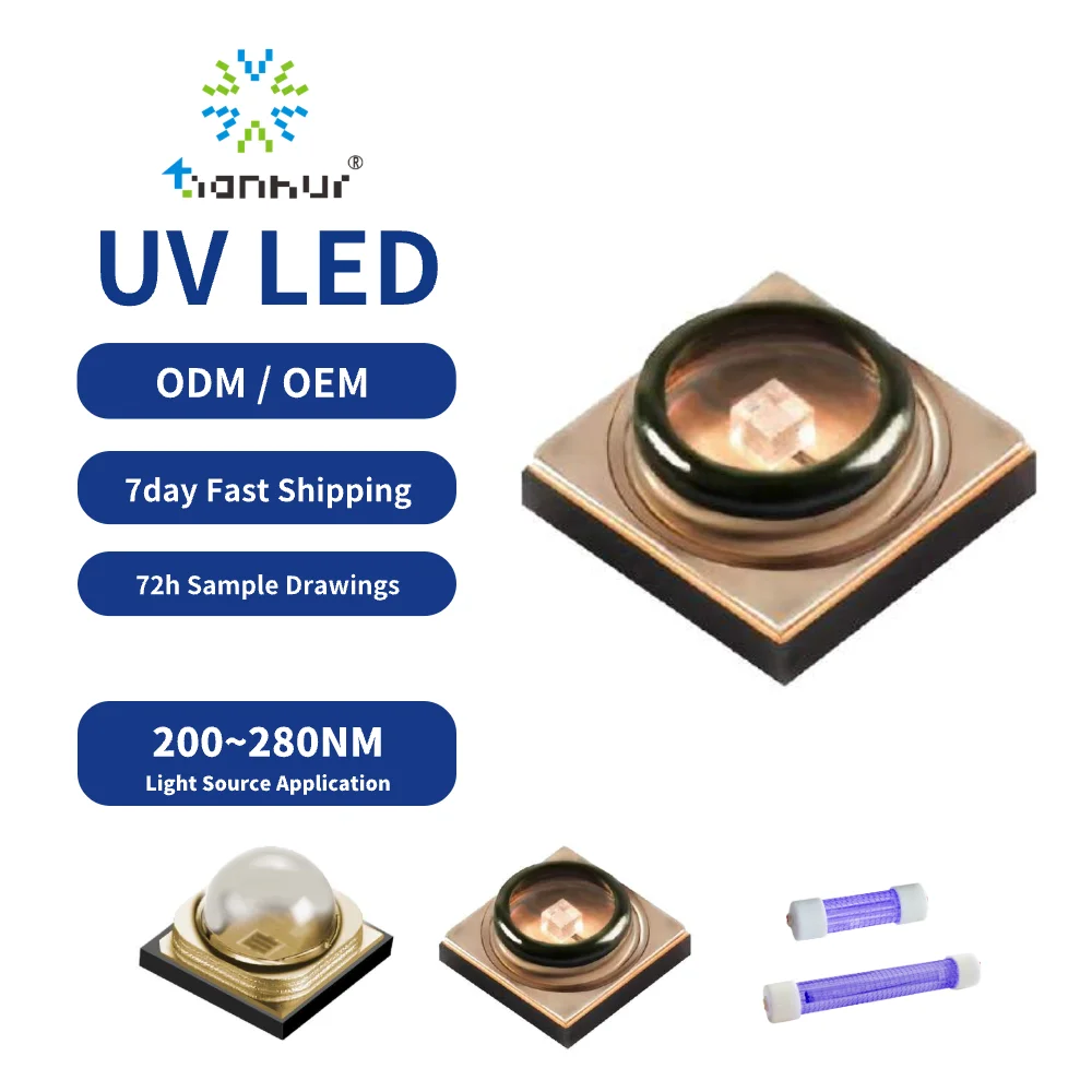 UVC LED 254NM 265 275 280 310 320nm UVB SMD 3535 Packaging Deep UV LED
