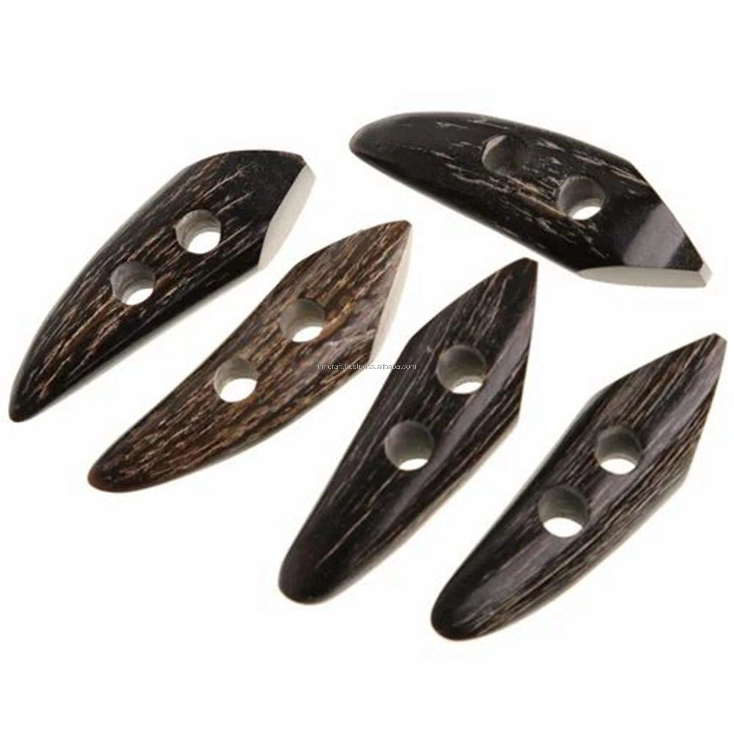 Best Horn Toggle Button Shirt Button Real Horn Buttons Set Clothes for Blazers Suits and Coats Agate by N M CRAFT