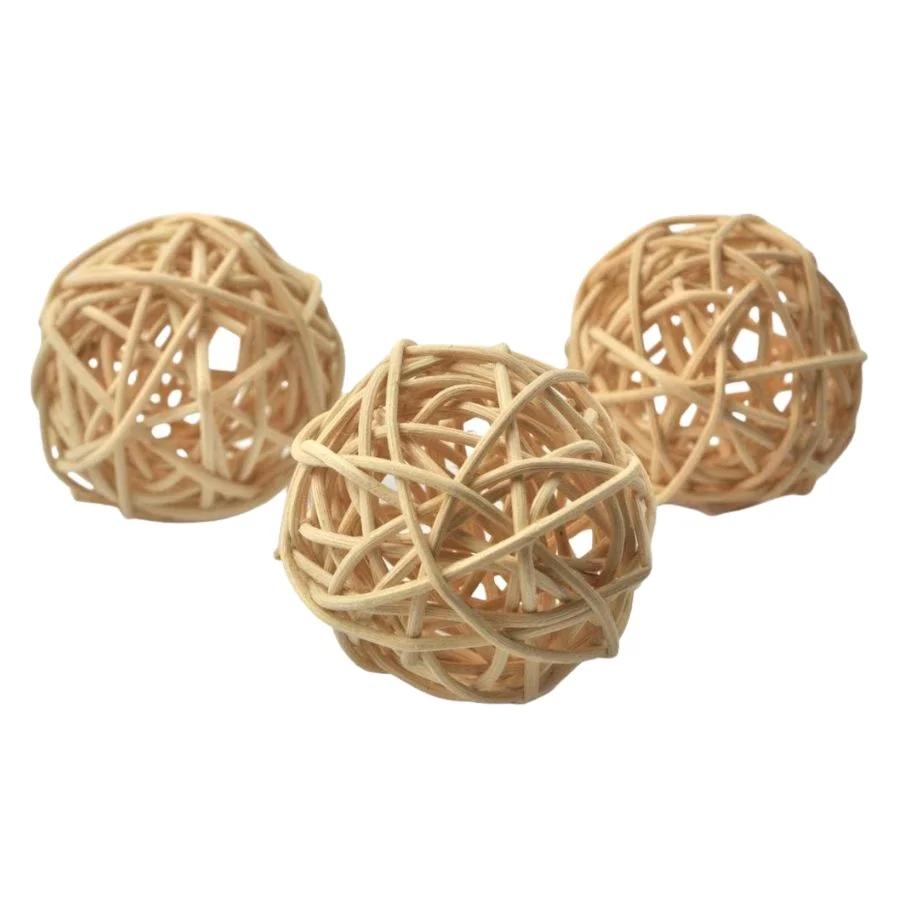 Хит продаж плетеные шарики из белого ротанга 10 см 12 15