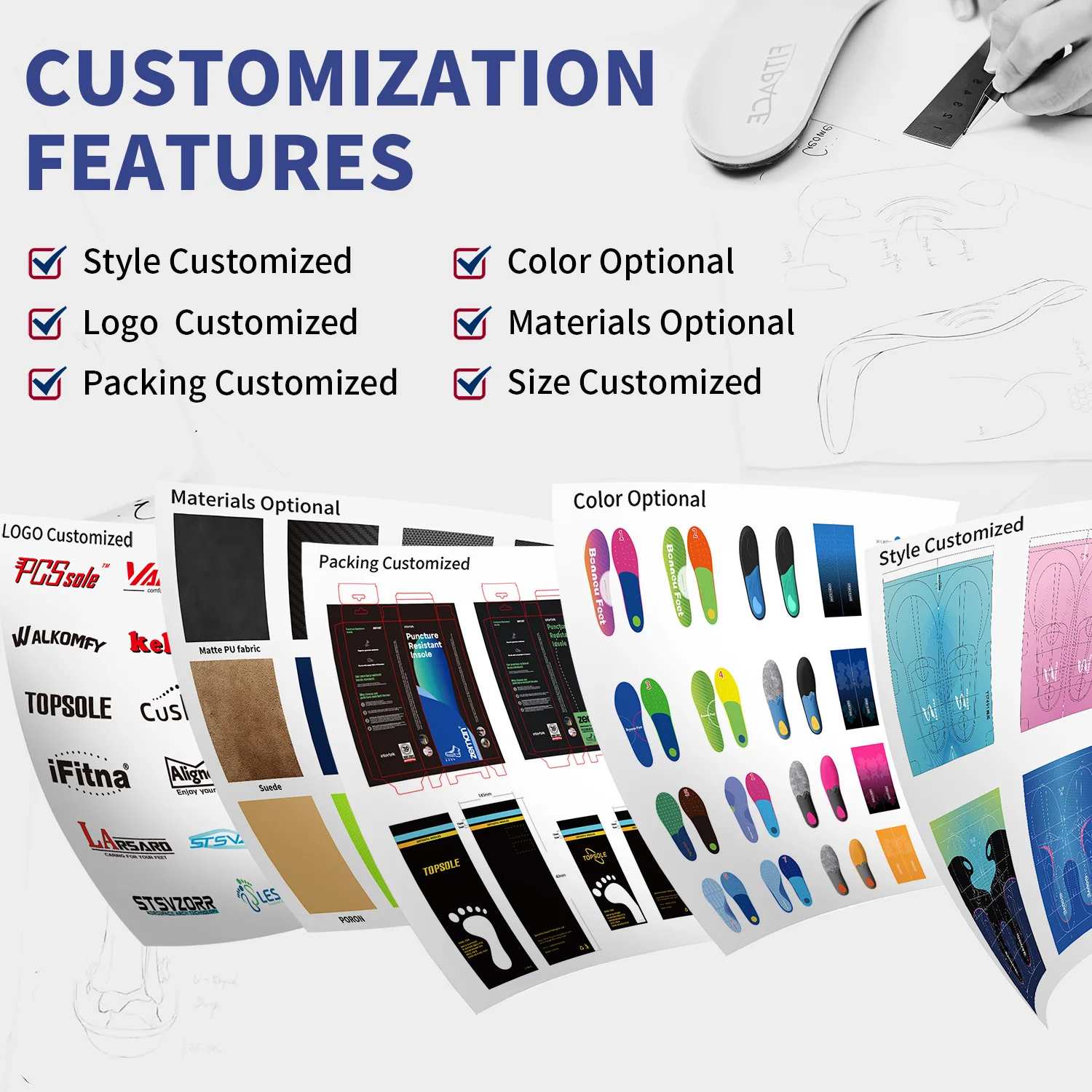 Pronation Correction Plantillas Ortopedica Flexible Arch Support Shoe Inner Soles