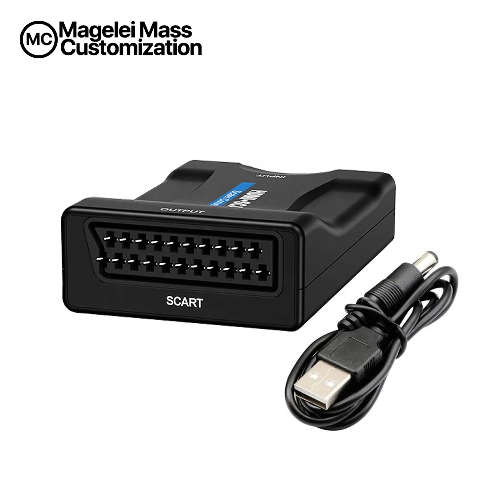  Преобразователь 1080p Scart в Hdmi аудио видео адаптер для Hdtv/dvd/set-top
