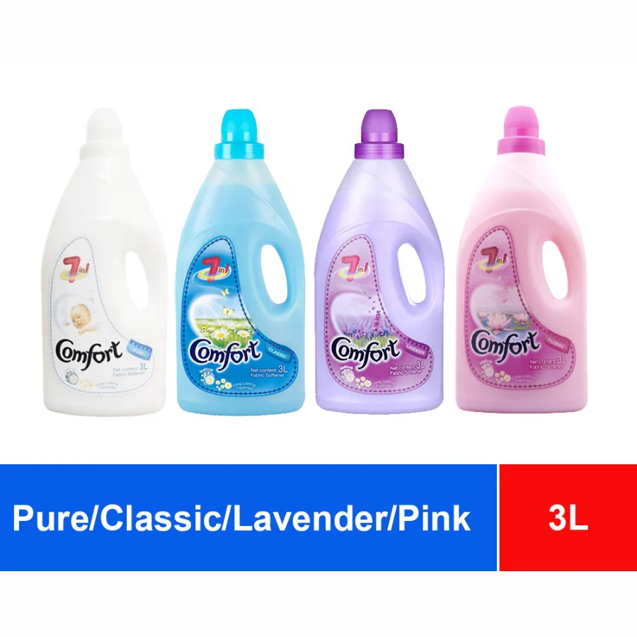 Comfort Essence Ultra Concentrated 7-in-1 Pure Fabric Softener - Hypoallergenic Gentle Formula with Lasting Freshness, 3 Liters