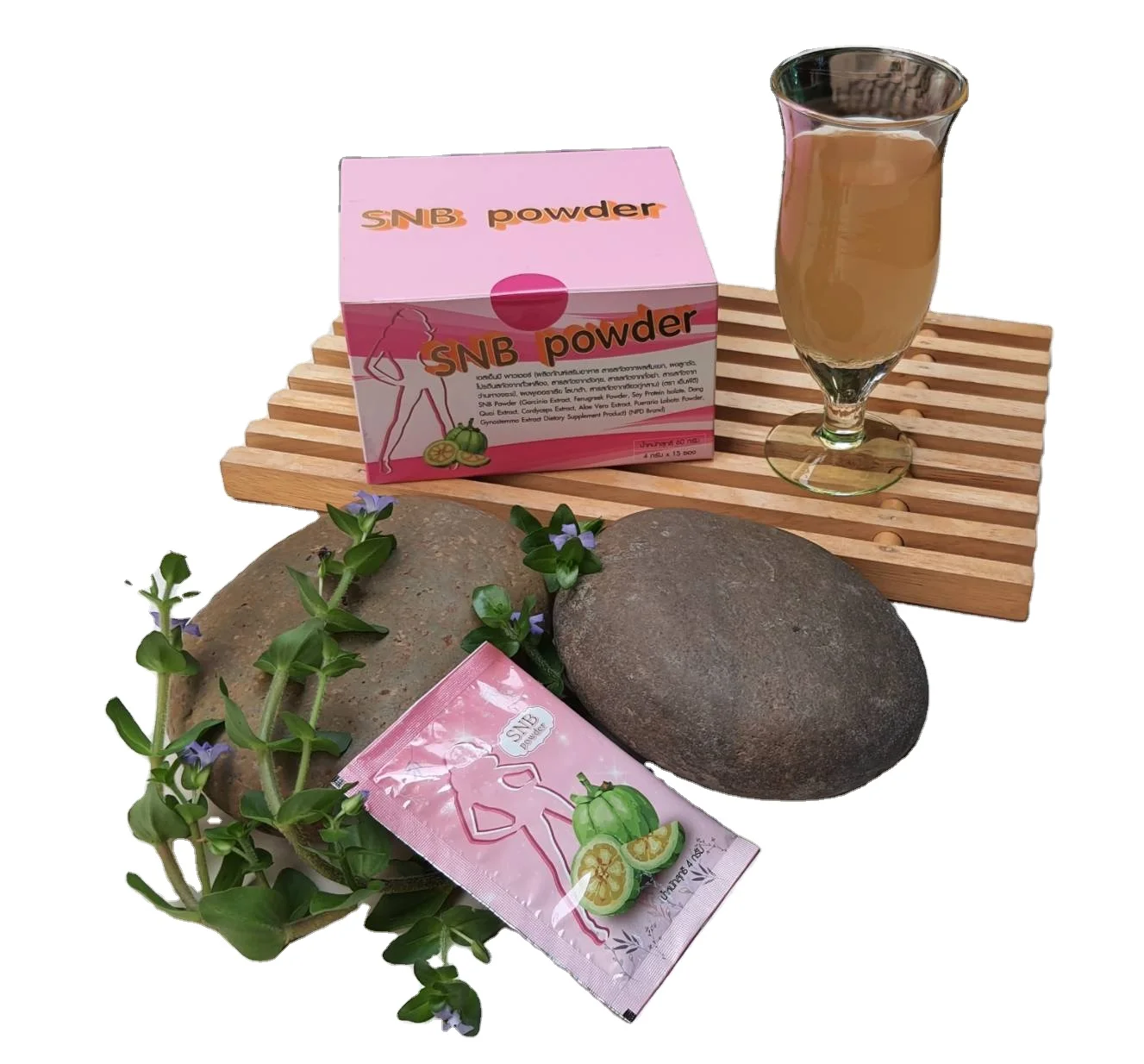 Здоровая и диетическая добавка SNB порошок тоник для тела добавки потери веса из натурального экстракта травяные 15 пакетиков