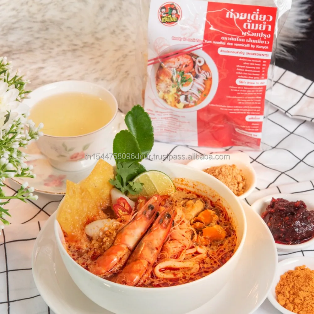 Thai Style Tom Yum Rice Vermicelli  Thai Noodles Instant Food Easy To Cook By Kanyok
