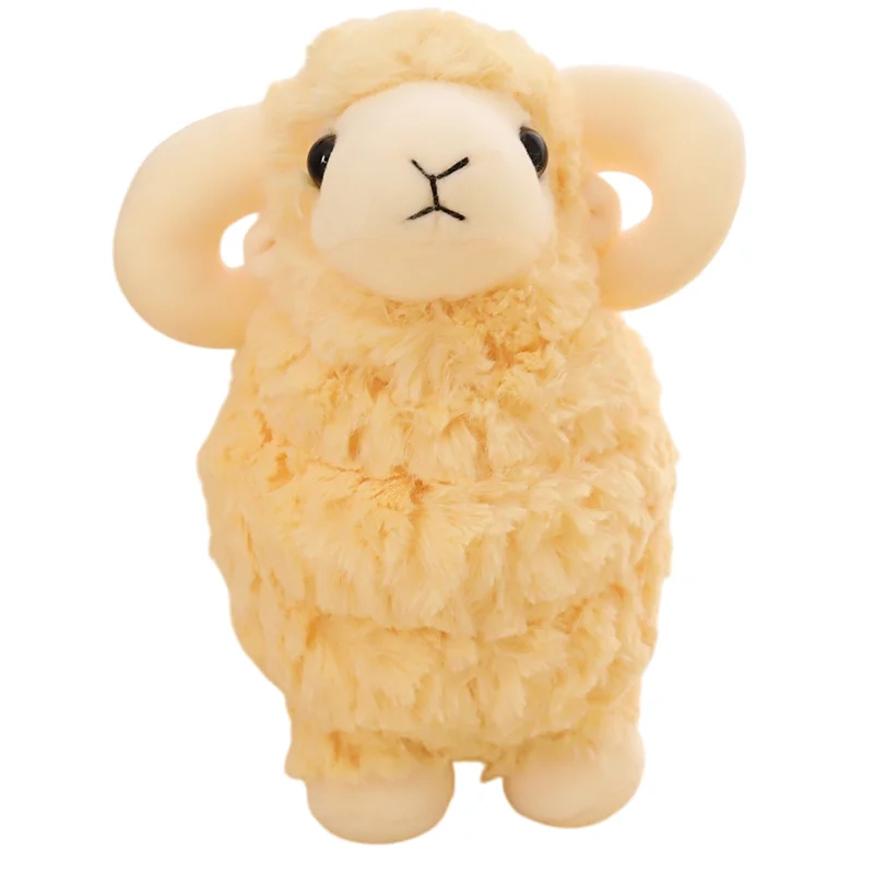 Kawaii Creative Gift Comforting Little Sheep Camel Stuffed Animal Pillow Mesh Lining with PP Cotton Fill for Stress Relief