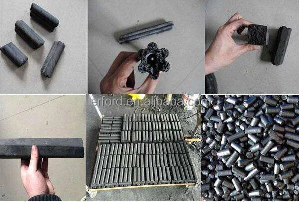 Automatic Charcoal Barbeque Machine Stick Rod Bar Briquette Making Machine With Cutter