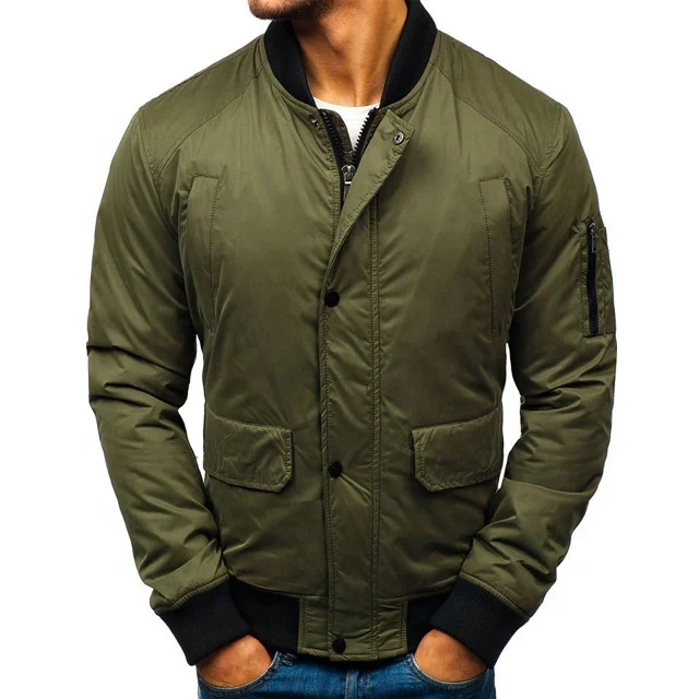  Мужская кожаная куртка-бомбер верблюжьего и коричневого цвета