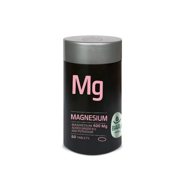 
OEM 60 Tablets Magnesium Vitamins Supplement with Ginger B6 and Potassium 