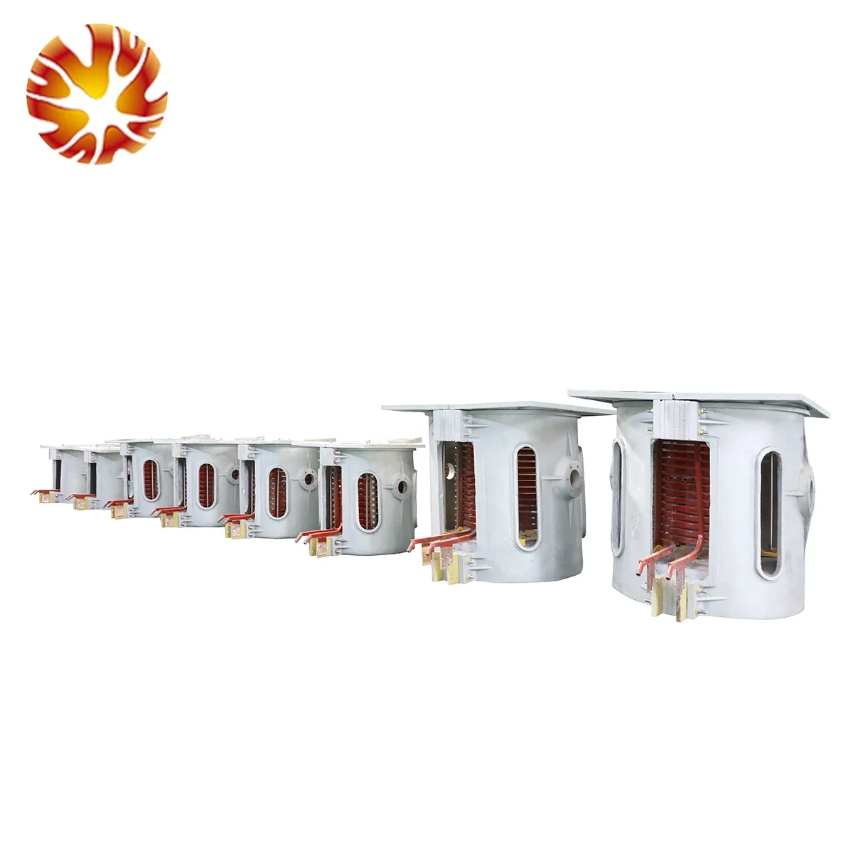 Best quality 100kg 250kg 500kg 1T IGBT aluminum shell machine scrap cans electric induction smelting melting furnace for sale