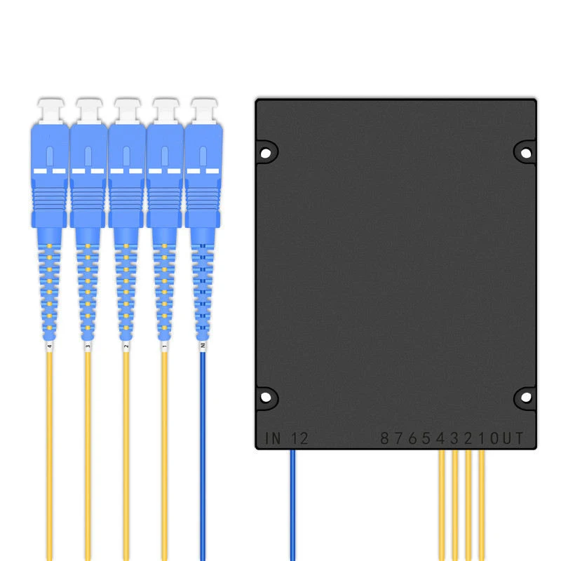 FTTH Splitter ABS Cassette Type 1*4 SC UPC Optical Fibre Optic splitter Fiber Optical PLC ABS Splitter